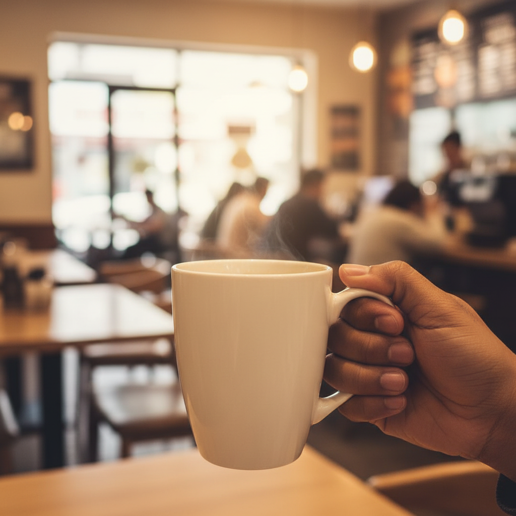 White Ceramic Mug - 300ml