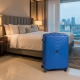 Parajohn Blue PP Hard Shell Trolley — Large Suitcase with Spinner Wheels | 28 Inch , 24 Inch , 20 Inch |
