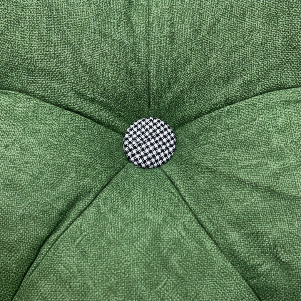 Green & Houndstooth Cushion - 40cm