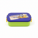 Blue & Green Cloud Panda Kids Plastic Lunch Box with Spoon & Fork – 20×13cm