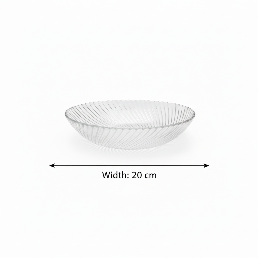 Neo Alpha glass salad bowl 20cm