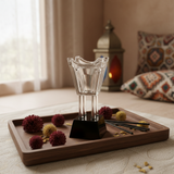 Crystal Glass Incense Burner - 17cm