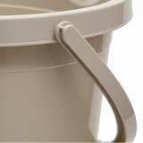 Polytime Purgat Plastic Cleaning Bucket -  14 Litre - Off White/ Beige / White