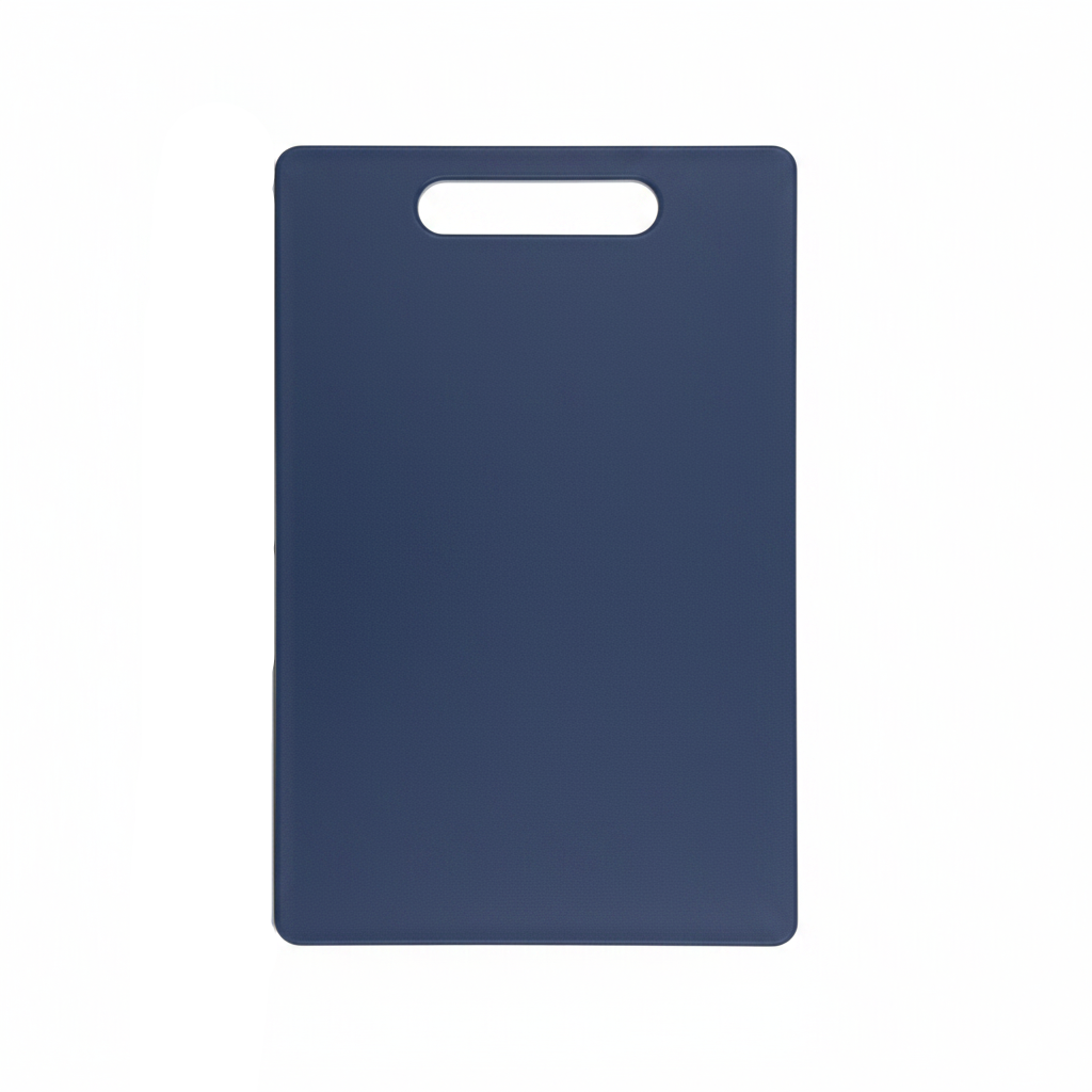 KitchenMark PE Plastic Cutting Board – 34 x 23 x 1.9cm - Navy Blue / Teal Green / Pink