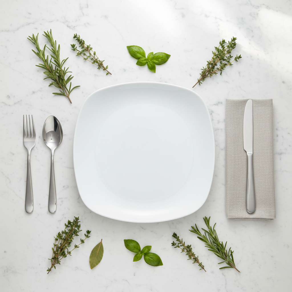 Wilmax Square White Porcelain Dinner Plate - 12 Inch