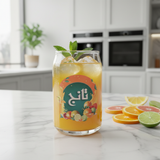 كوب زجاجي بغطاء 400 مل