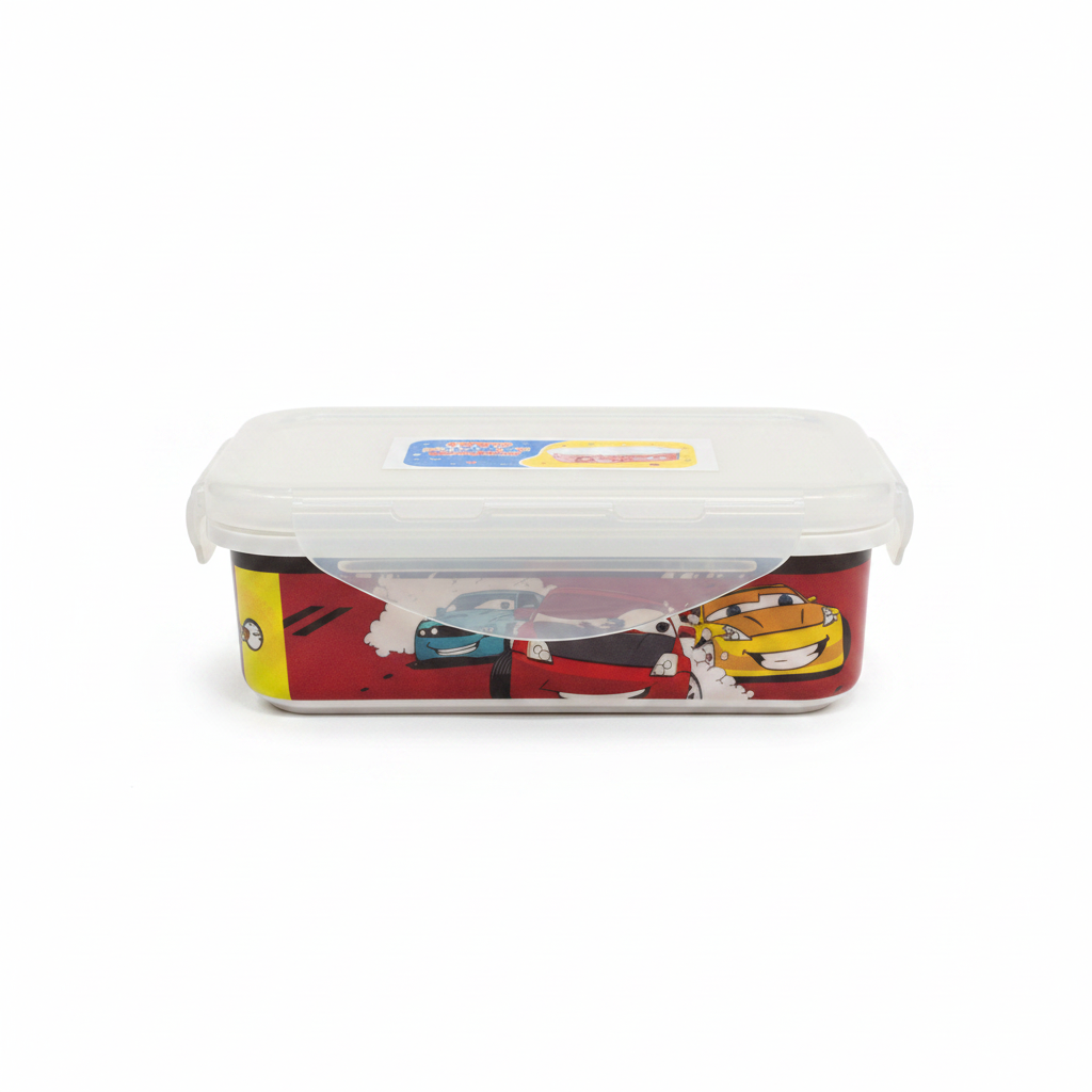 Servewell Red & Yellow Kids Melamine Lunch Box - 400ml