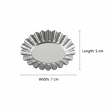 AFCO Mini Cake Mould Set – 4 Pcs – Stainless Steel – Oval Fluted Design