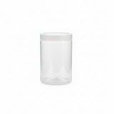 Jiham 3-Piece Clear Plastic Storage Jar Set - 750ml - 8.5 × 14 cm