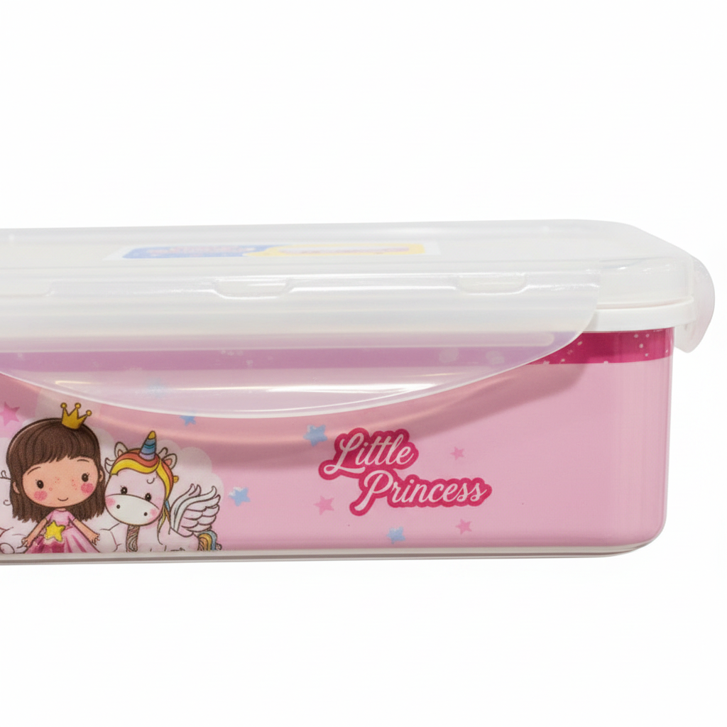 Servewell Pink Little Princess Melamine Lunch Box - 800ml