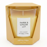 Home Fragrance Scented Candle in Glass Cup | Luxury Aromatherapy Candle | 8×7cm | Amber & Ginger Lily / Pear & Freesia / Clean Cotton / Maple Leaf & Apple