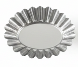 AFCO Mini Cake Mould Set – 4 Pcs – Stainless Steel – Oval Fluted Design