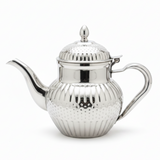 Royalford Silver Stainless Steel Arabic Tea Kettle 600ml / 1000ml – Mirror-Polished Ornate Design | Traditional Dallah Style | Ideal for Home, Majlis & Hospitality Gifting
