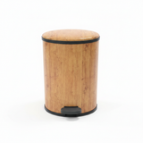 Wood Finish Plastic Pedal Dustbin – 35×25cm