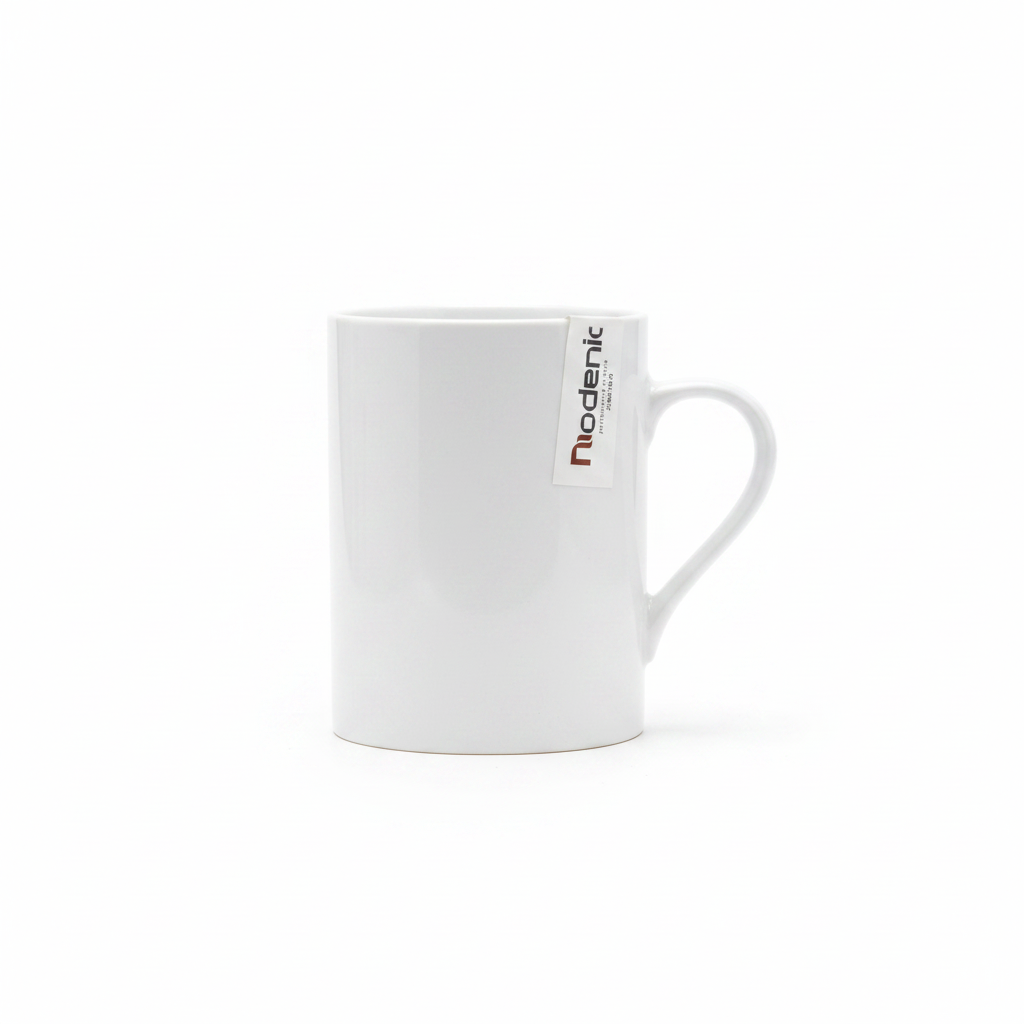 Niodenic White Ceramic Mug - 350ml
