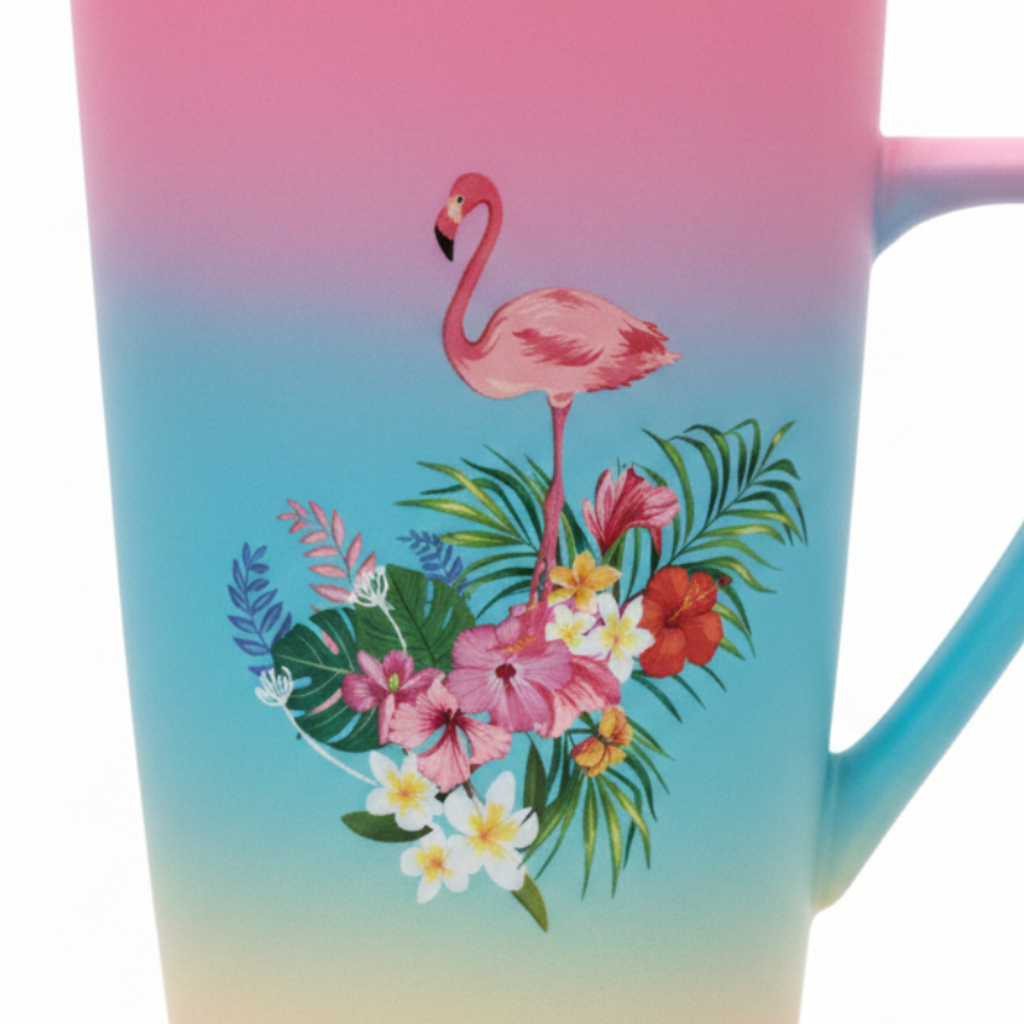 Flamingo Tropical Ceramic Mug - 400ml