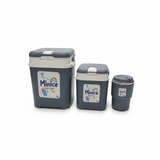 Minice Cooler Box Set of 3 – 3L / 1L / 320ml – Grey / Beige / Pink