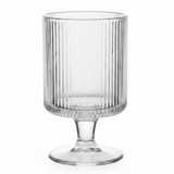 Elegant Ribbed Footed Glass Ice Cream Cup | 150ml |