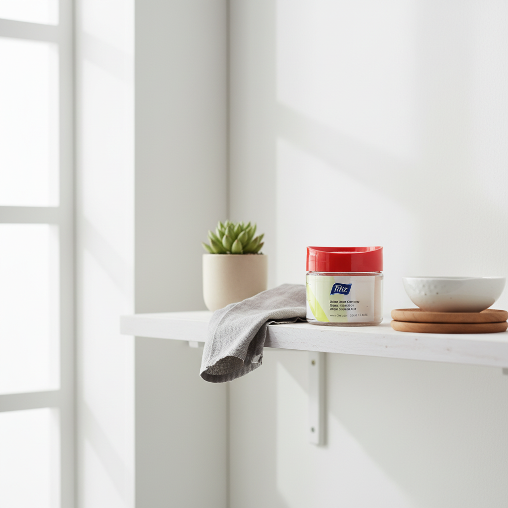 Titiz Urban Saver Glass Storage Jar with Plastic Lid – 300ml | Red / Blue / Black |