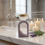 Lavender Chalk & Glass Incense Burner | Arch Floral Design | 15cm