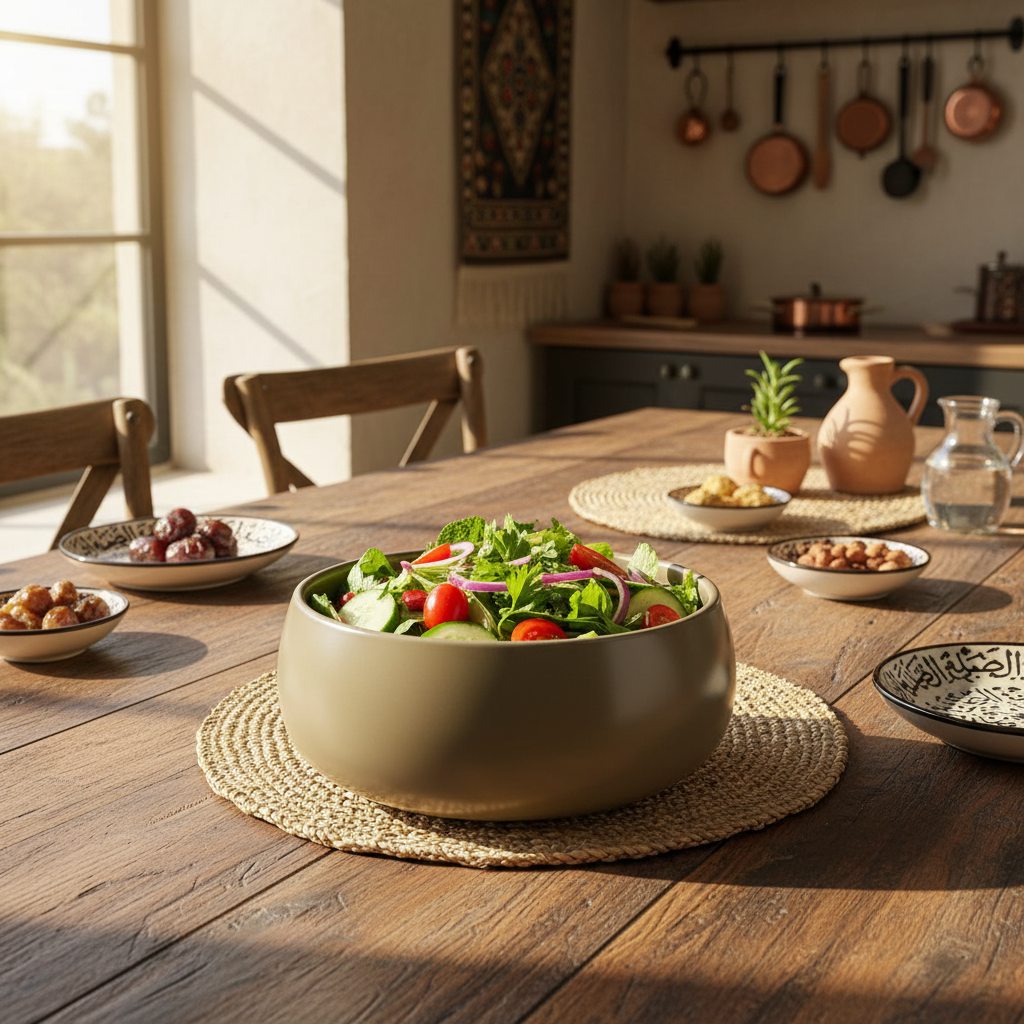 Luhpar Round Ceramic Bowl 600ml  | Taupe, Off White, Brown |
