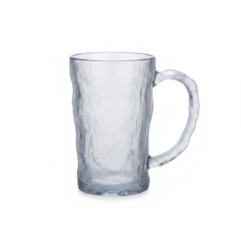 Ice Crackle Glass Mug – 350ml