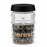 Herevin Glass Storage Jar with Black Lid - 18×10cm / 22×10cm