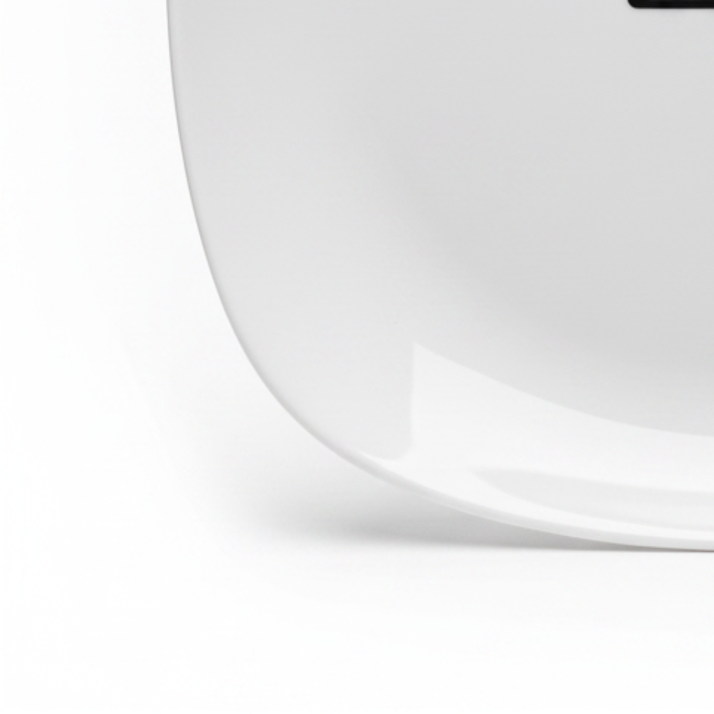 Wilmax Square White Porcelain Dinner Plate - 12 Inch