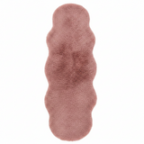 Luxe Plush Shaggy Floor Mat | Ultra-Soft Faux Fur Runner Rug | Wavy Organic Shape | 60×180 cm |