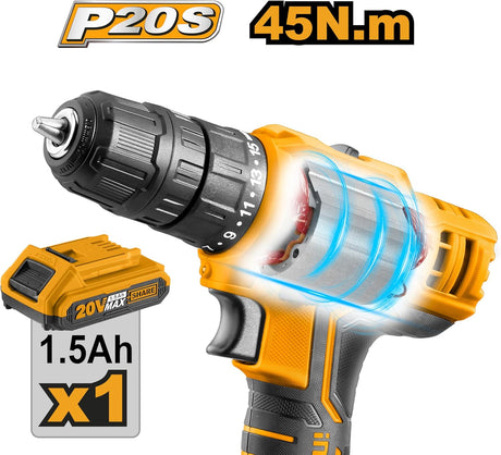 Ingco 12V Cordless Impact Drill, Lithium - Ion Battery Powered, Compact & Efficient Design - Al Kabayel Discount CentreIngco 12V Cordless Impact Drill, Lithium - Ion Battery Powered, Compact & Efficient DesignToolsINGCOAl Kabayel Discount Centre