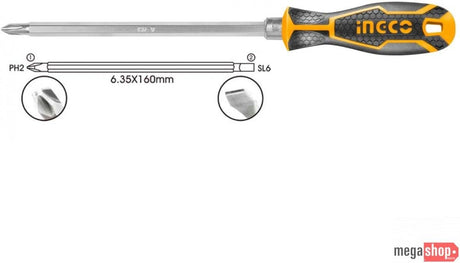 Ingco 2 - in - 1 Screwdriver Set with Dual Function Tips, Compact & Durable Design - Al Kabayel Discount CentreIngco 2 - in - 1 Screwdriver Set with Dual Function Tips, Compact & Durable DesignToolsINGCOAl Kabayel Discount Centre