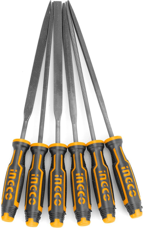 INGCO 6pcs File Set 140mm Long, 3mm Dia - Al Kabayel Discount CentreINGCO 6pcs File Set 140mm Long, 3mm DiaHand ToolsINGCOAl Kabayel Discount Centre