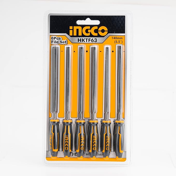 INGCO 6pcs File Set 140mm Long, 3mm Dia - Al Kabayel Discount CentreINGCO 6pcs File Set 140mm Long, 3mm DiaHand ToolsINGCOAl Kabayel Discount Centre