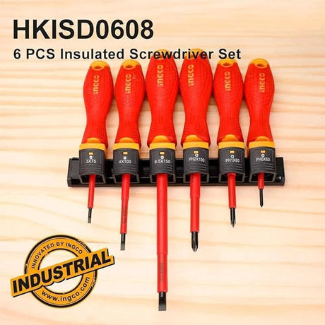INGCO 6pcs Insulated Screw Driver Set, - Al Kabayel Discount CentreINGCO 6pcs Insulated Screw Driver Set,Hand ToolsINGCOAl Kabayel Discount Centre