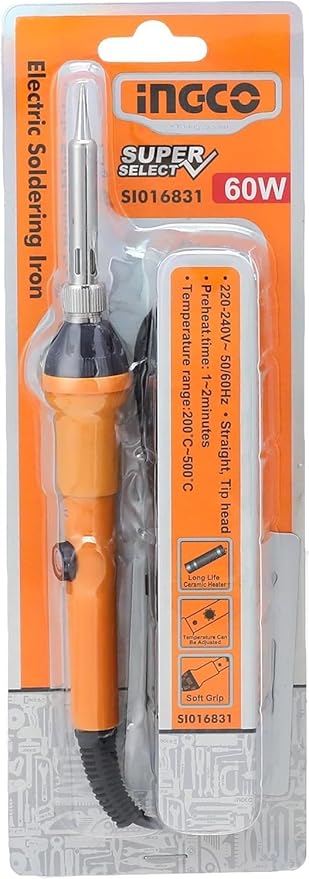 INGCO Electric Soldering Iron 60W - Al Kabayel Discount CentreINGCO Electric Soldering Iron 60WHand ToolsINGCOAl Kabayel Discount Centre