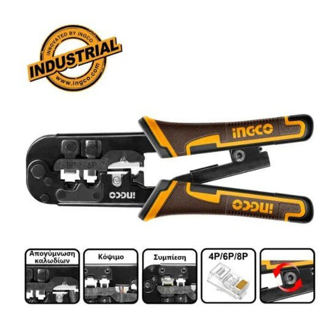 INGCO Modular Plug Crimper 8" Length - Al Kabayel Discount CentreINGCO Modular Plug Crimper 8" LengthHand ToolsINGCOAl Kabayel Discount Centre