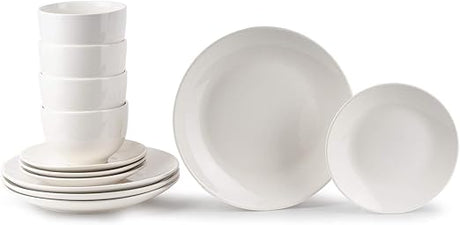 Insiya 12 Piece Porcelein Dinner Set, white, SV203 - Al Kabayel Discount CentreInsiya 12 Piece Porcelein Dinner Set, white, SV203Dinnerware SetsINSIYAAl Kabayel Discount Centre