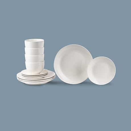 Insiya 12 Piece Porcelein Dinner Set, white, SV203 - Al Kabayel Discount CentreInsiya 12 Piece Porcelein Dinner Set, white, SV203Dinnerware SetsINSIYAAl Kabayel Discount Centre