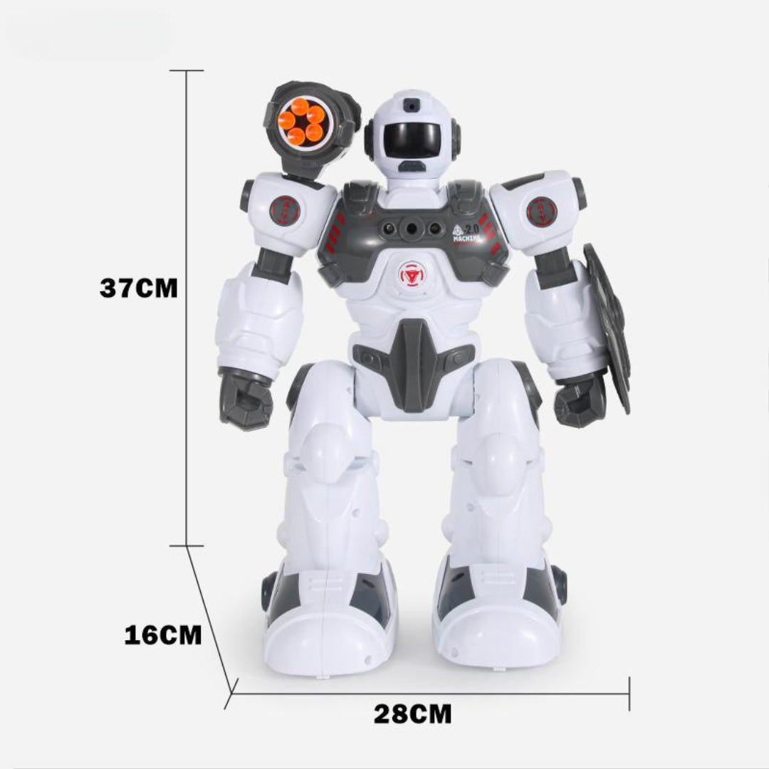 Intelligent Robot Infrared Remote Control Robot, Spray Smog, Shooting Bullet, Program Function, Dancing, Auto Display, 2.0 Machine - Al Kabayel Discount CentreIntelligent Robot Infrared Remote Control Robot, Spray Smog, Shooting Bullet, Program Function, Dancing, Auto Display, 2.0 MachineRemote Control toysINTELLIGENT ROBOTAl Kabayel Discount Centre