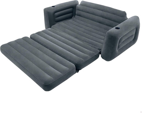 Intex 2 - Seater Inflatable Sofa Bed 66552NP – Convertible Air Couch 203x231x66 cm - Al Kabayel Discount CentreIntex 2 - Seater Inflatable Sofa Bed 66552NP – Convertible Air Couch 203x231x66 cmBeddingINTEXAl Kabayel Discount Centre