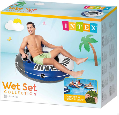 Intex 58825 River Run 1 Inflatable Swmming Tube - (135CM) - Blue&White - Al Kabayel Discount CentreIntex 58825 River Run 1 Inflatable Swmming Tube - (135CM) - Blue&WhitePools & waterplay toysINTEXAl Kabayel Discount Centre