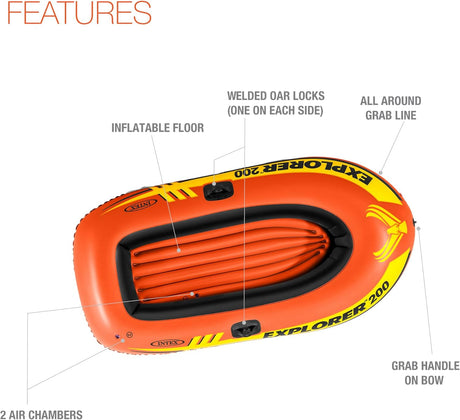Intex Camac Explorer Boat 200 185X94X41CM (58330) For Ages 6+ - Al Kabayel Discount CentreIntex Camac Explorer Boat 200 185X94X41CM (58330) For Ages 6+Pools & waterplay toysINTEXAl Kabayel Discount Centre