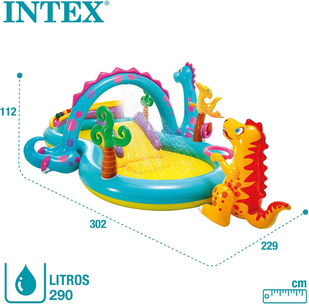 Intex Dinoland Slide & Pool, Multi - Colour, 57135 - (302X229X112CM)Ages 2+ - Al Kabayel Discount CentreIntex Dinoland Slide & Pool, Multi - Colour, 57135 - (302X229X112CM)Ages 2+Pools & waterplay toysINTEXAl Kabayel Discount Centre