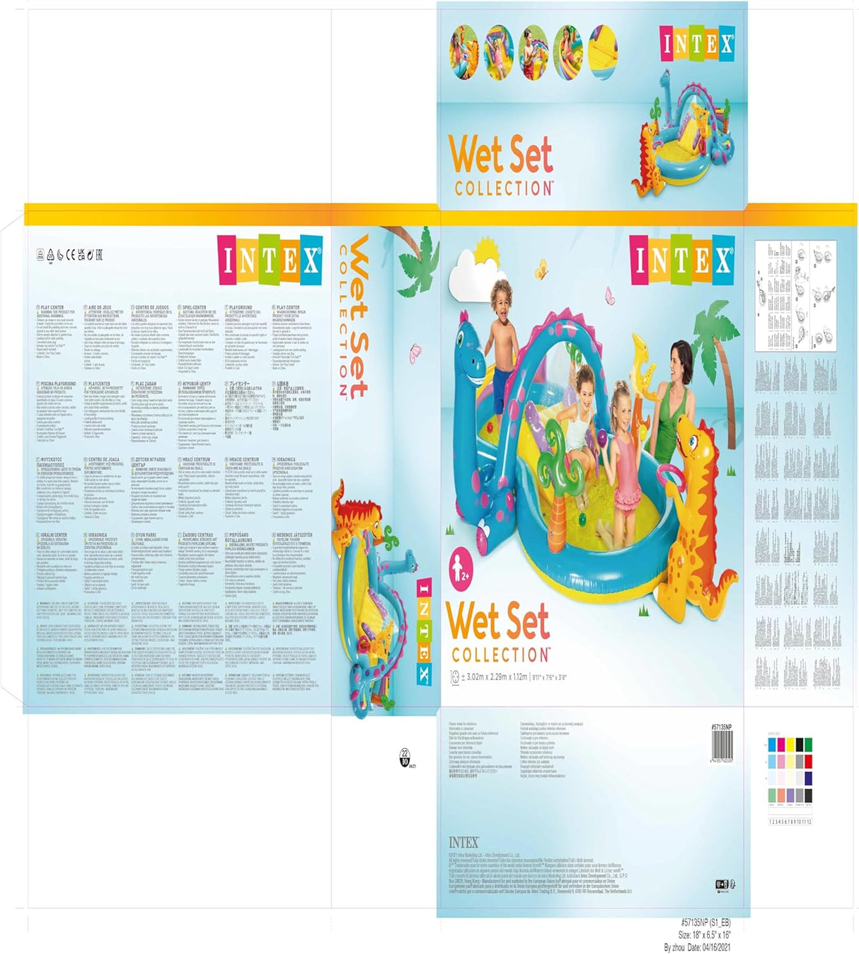 Intex Dinoland Slide & Pool, Multi - Colour, 57135 - (302X229X112CM)Ages 2+ - Al Kabayel Discount CentreIntex Dinoland Slide & Pool, Multi - Colour, 57135 - (302X229X112CM)Ages 2+Pools & waterplay toysINTEXAl Kabayel Discount Centre