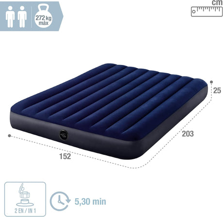 Intex Dura - Beam Standard Classic Downy Air Bed 64765 – Queen Size Comfort 152x203x25 cm - Al Kabayel Discount CentreIntex Dura - Beam Standard Classic Downy Air Bed 64765 – Queen Size Comfort 152x203x25 cmBeddingINTEXAl Kabayel Discount Centre