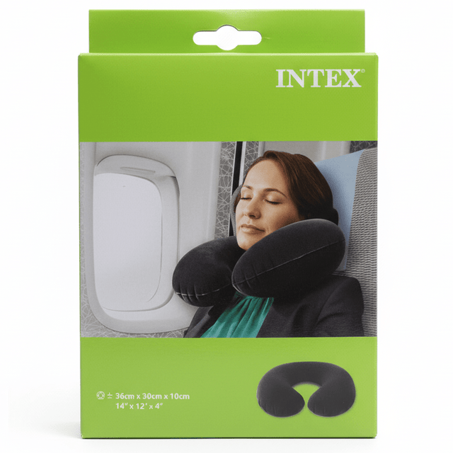 Intex Inflatable Travel Neck Pillow – Black (36×30×10 cm) - Al Kabayel Discount CentreIntex Inflatable Travel Neck Pillow – Black (36×30×10 cm)Sports & FitnessINTEXAl Kabayel Discount Centre