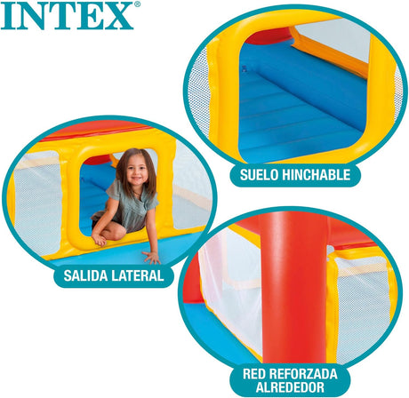 Intex Jump - O - Lene Inflatable Playhouse Bouncer – Multicolour | 174 × 174 × 112 cm - Al Kabayel Discount CentreIntex Jump - O - Lene Inflatable Playhouse Bouncer – Multicolour | 174 × 174 × 112 cmPools & waterplay toysINTEXAl Kabayel Discount Centre