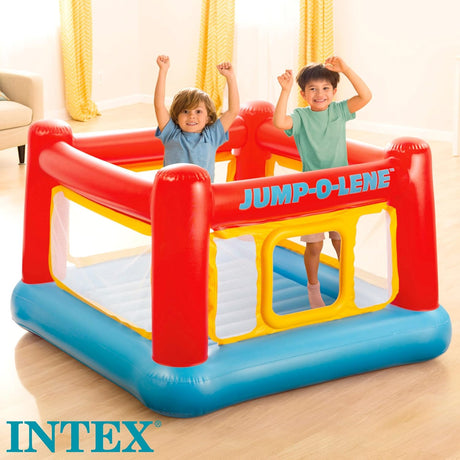 Intex Jump - O - Lene Inflatable Playhouse Bouncer – Multicolour | 174 × 174 × 112 cm - Al Kabayel Discount CentreIntex Jump - O - Lene Inflatable Playhouse Bouncer – Multicolour | 174 × 174 × 112 cmPools & waterplay toysINTEXAl Kabayel Discount Centre