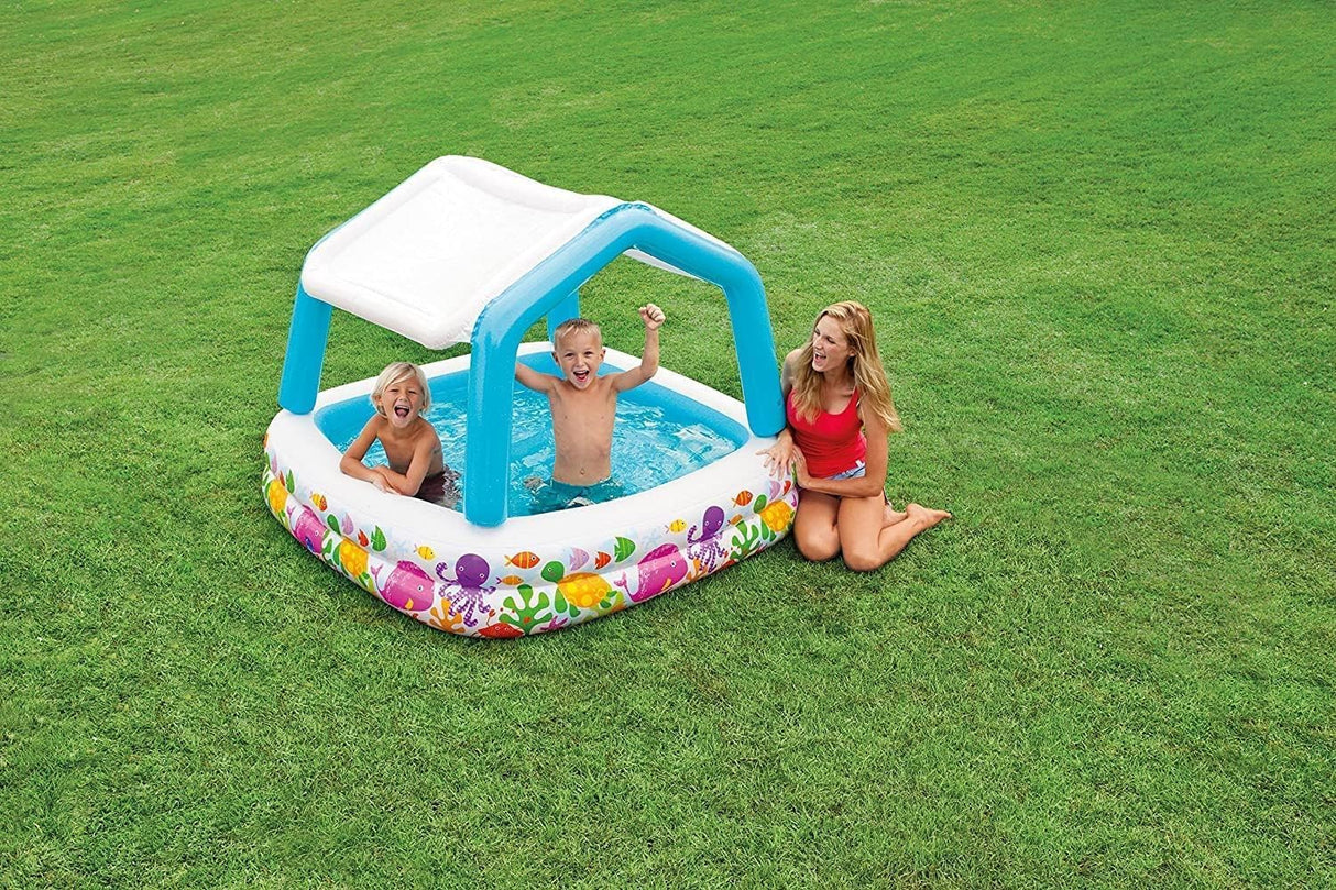 Intex Sun Shade Swim Water Pool - 57470 - (157X157X122CM)Ages 2+ - Al Kabayel Discount CentreIntex Sun Shade Swim Water Pool - 57470 - (157X157X122CM)Ages 2+Pools & waterplay toysINTEXAl Kabayel Discount Centre