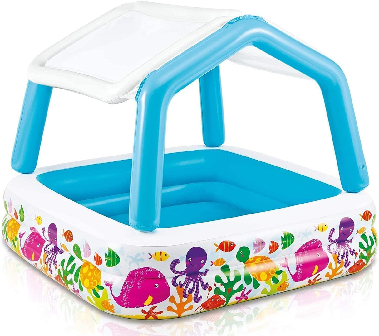 Intex Sun Shade Swim Water Pool - 57470 - (157X157X122CM)Ages 2+ - Al Kabayel Discount CentreIntex Sun Shade Swim Water Pool - 57470 - (157X157X122CM)Ages 2+Pools & waterplay toysINTEXAl Kabayel Discount Centre
